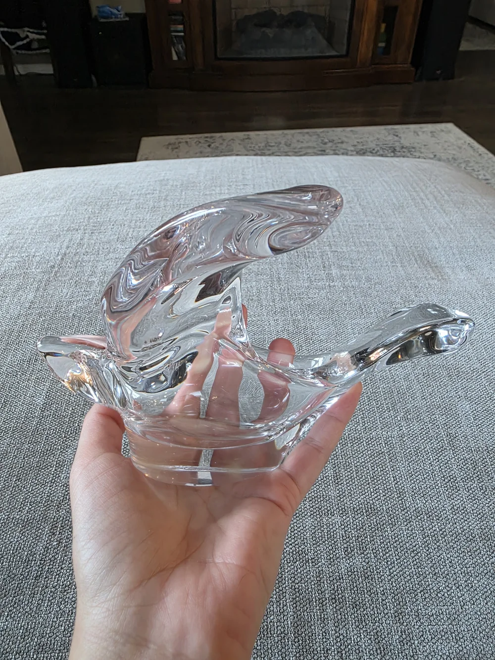 Princess House Lead Crystal Flying Bird Dove Figurine
